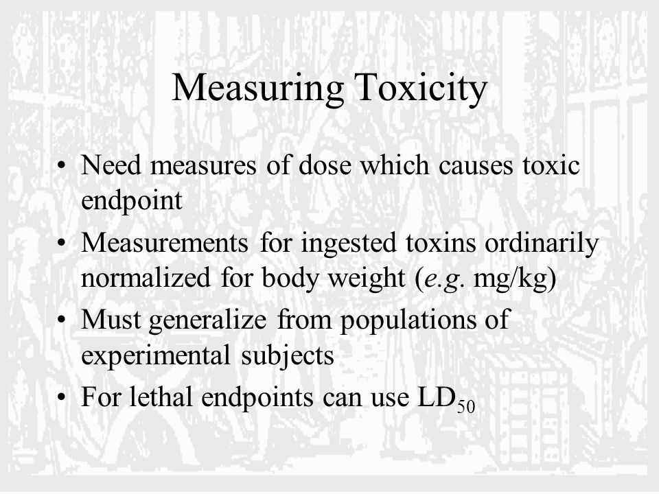 how to measure toxicity in body enterobiasis meaning