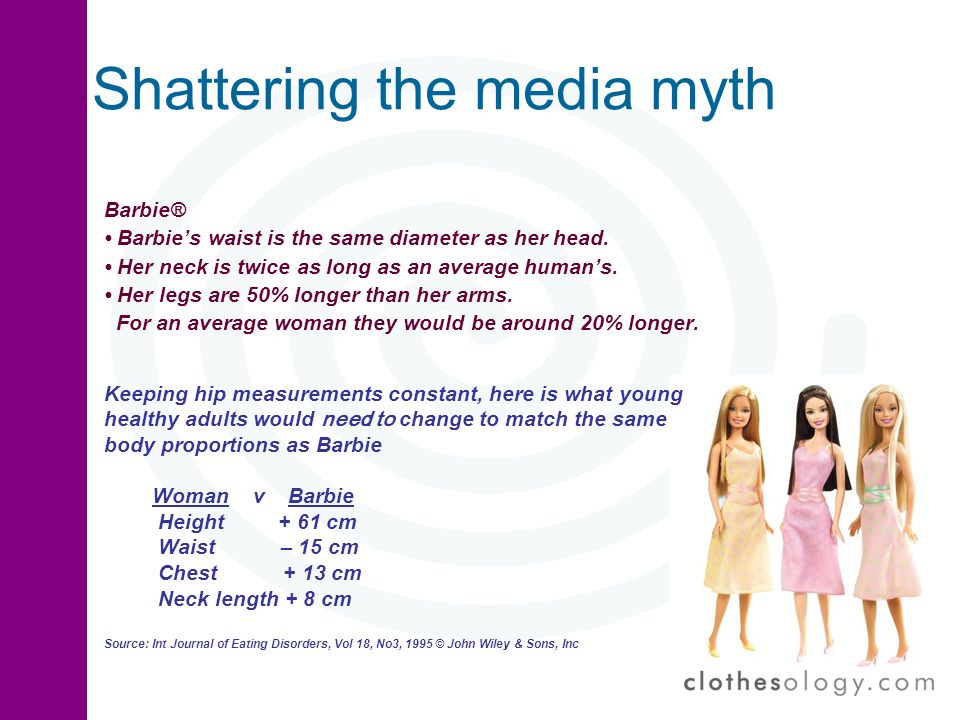 barbie measurements in cm