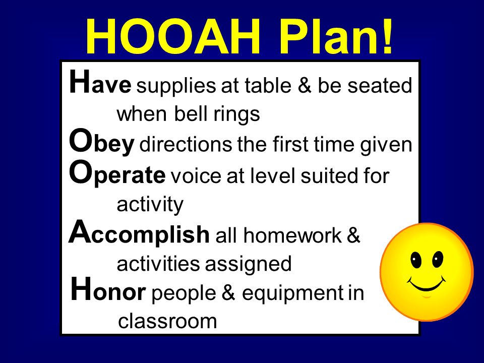 HOOAH Plan.