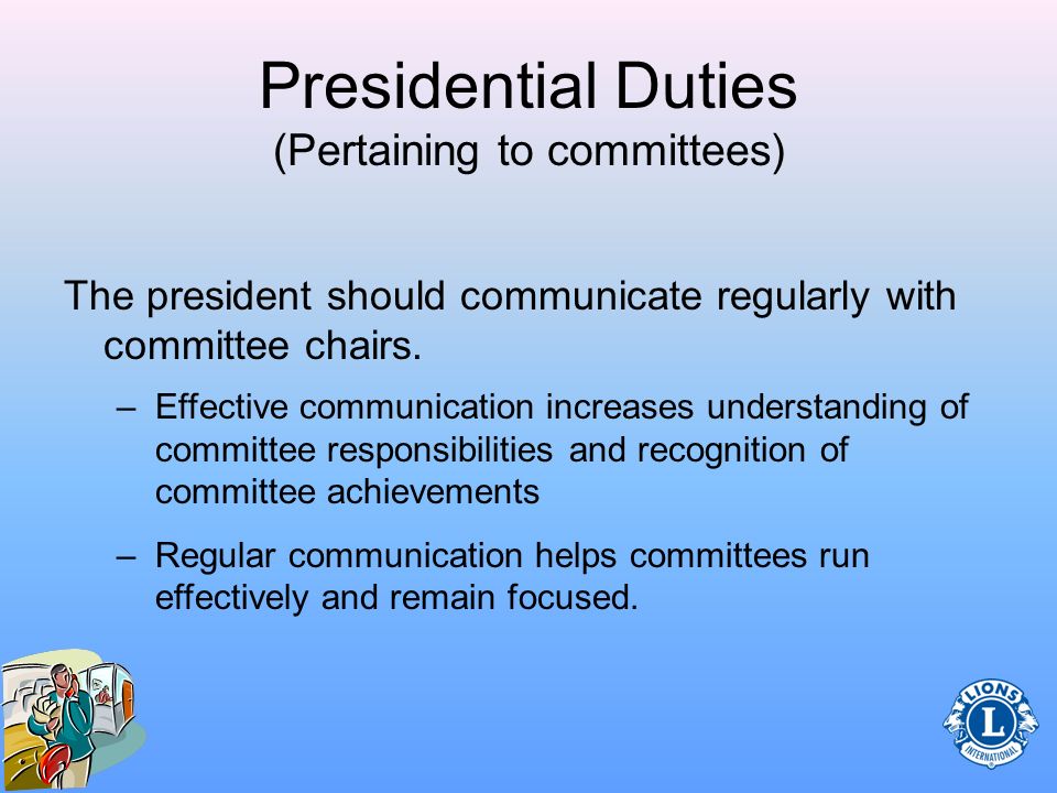 Club President Role Duties And Responsibilities Ppt Download