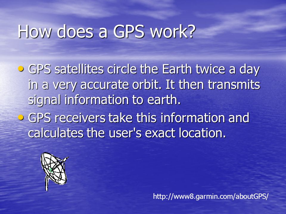 GPS. What is the Global Positioning System (GPS)? a satellite-based  navigation system made up of a network of 24 satellites. a satellite-based  navigation. - ppt download