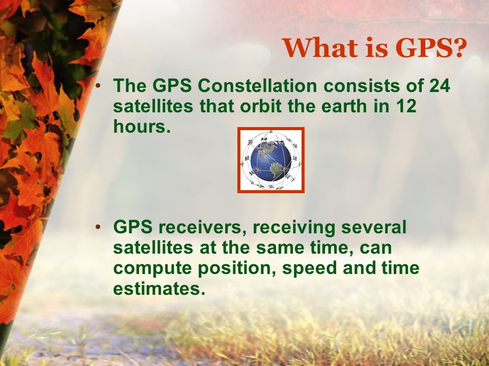 The first GPS satellite was launched in 1978.