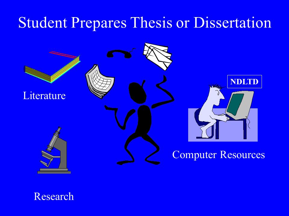 NDLTD Computer Resources Research Literature Student Prepares Thesis or Dissertation