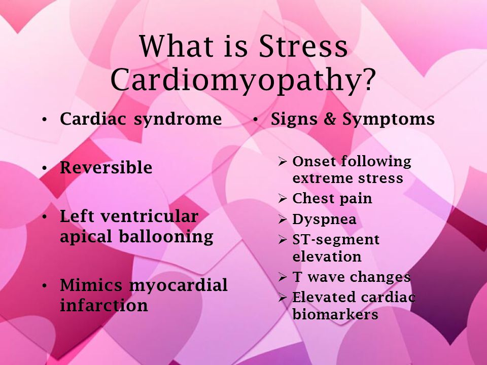 takotsubo cardiomyopathy symptoms