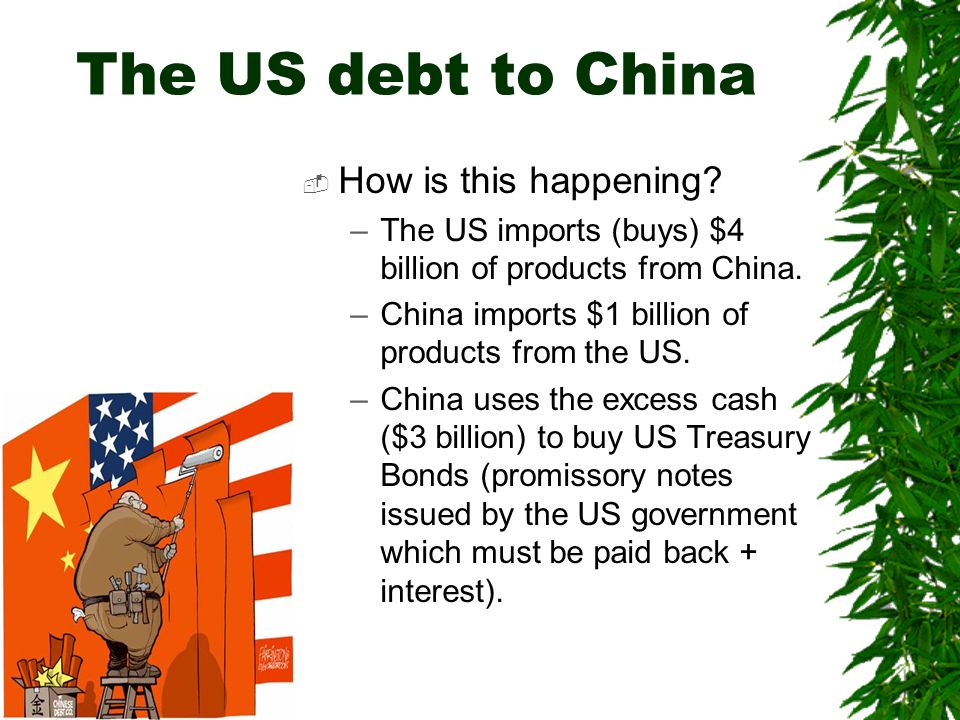 The US debt to China  How is this happening.