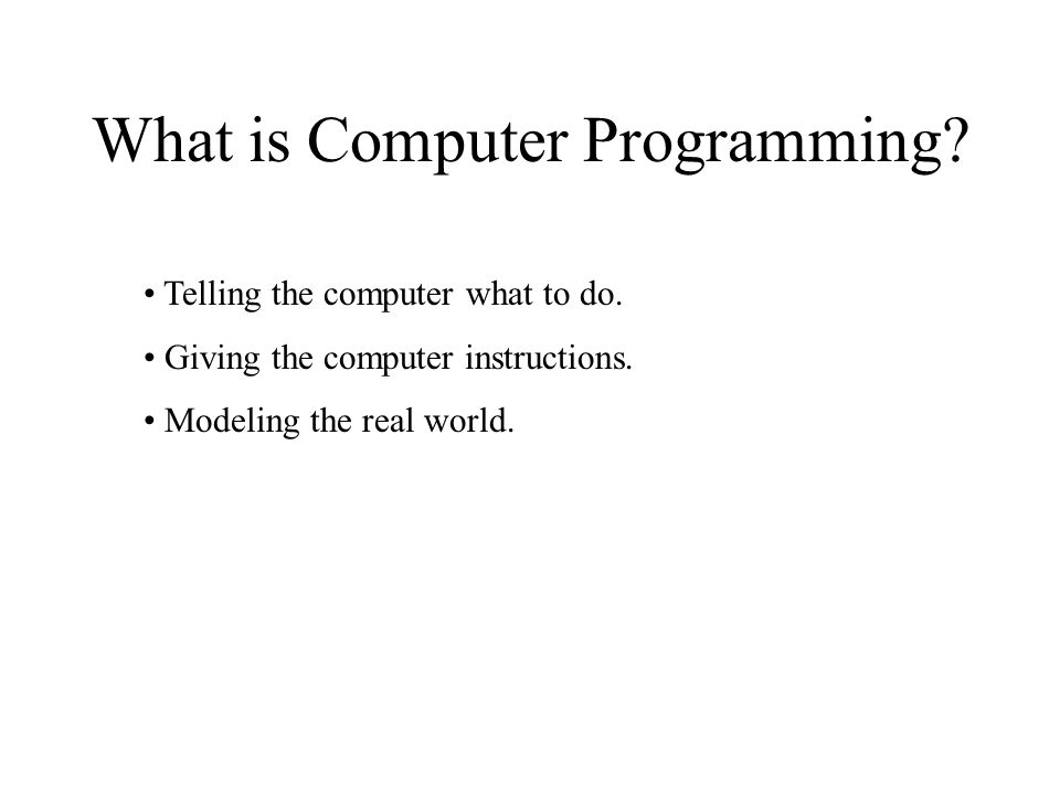 What is a Computer? An, electrical machine, that can be programmed to ...