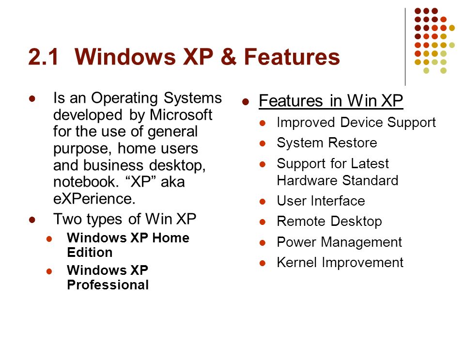 introduction to windows xp