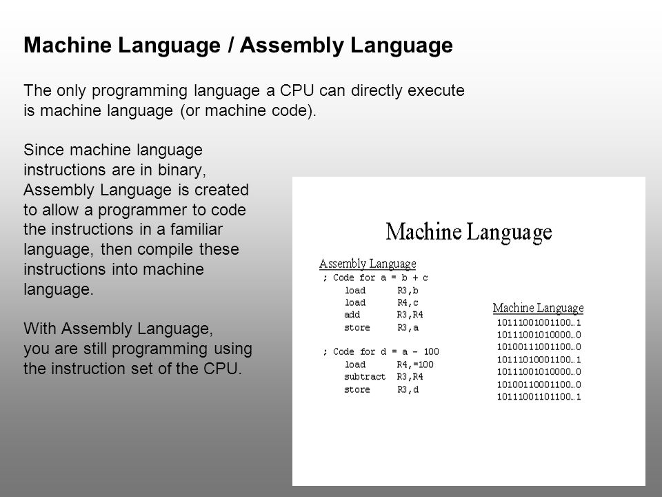 Machine language programming. Machine language. Язык ассемблера. Язык Assembler.