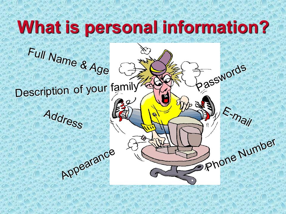 What is personal information.