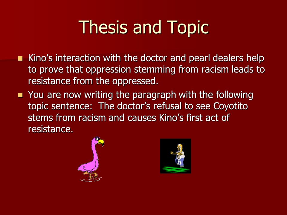 English Essay My Best Friend Thesis And Topic Kinos Interaction With The Doctor And Pearl Dealers Help To Prove That Oppression Sample Apa Essay Paper also Thesis Example Essay Simpsons Fireworks And Dancing Animals Outside Source How To Write A Good Proposal Essay