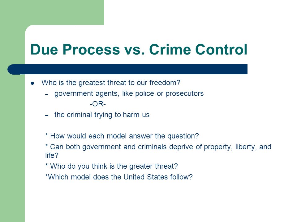 Unit 2: An American Perspective on Criminal Law CJ106 Foundations 