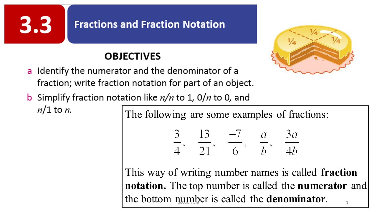 What are the fractions called 73 What are the fractions called 95