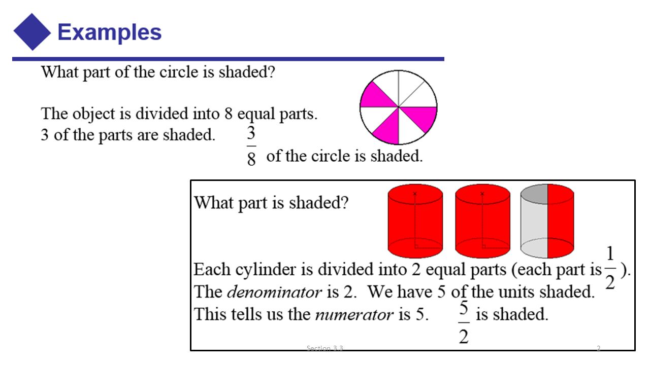 What are the fractions called 78 What are the fractions called 23