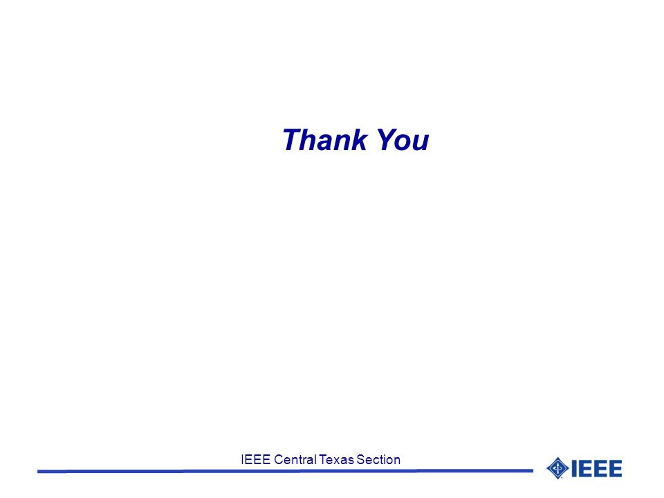 IEEE Central Texas Section Thank You