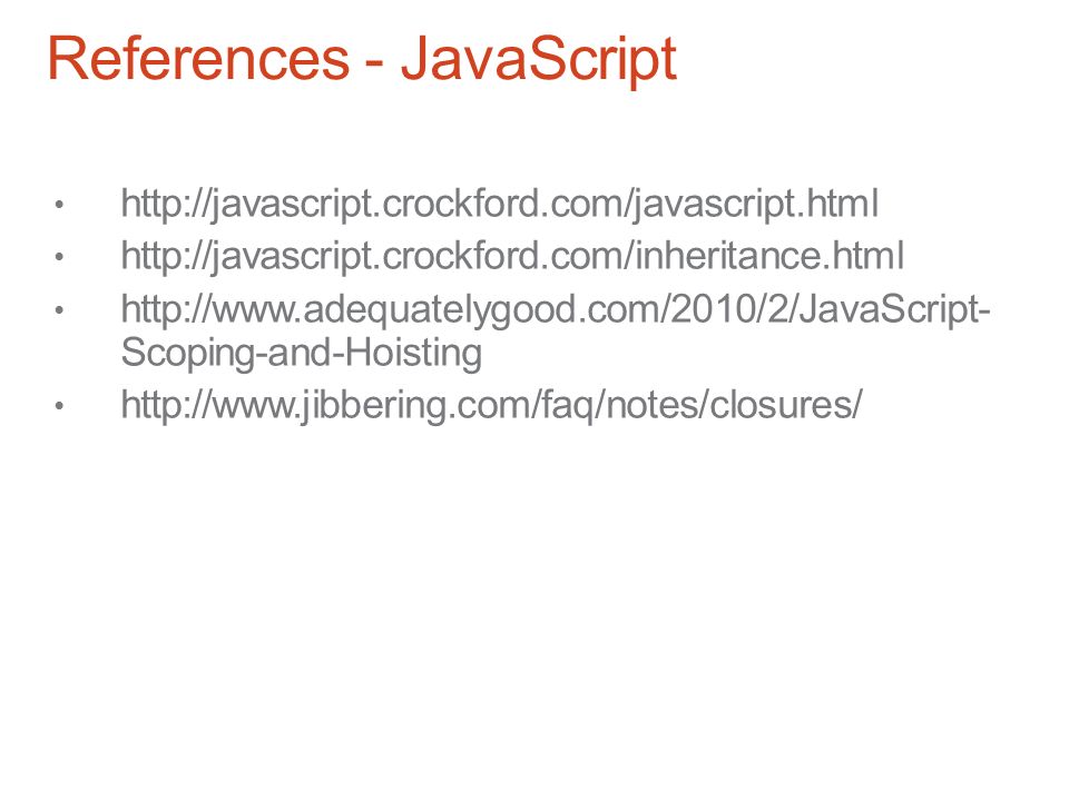 References - JavaScript Scoping-and-Hoisting