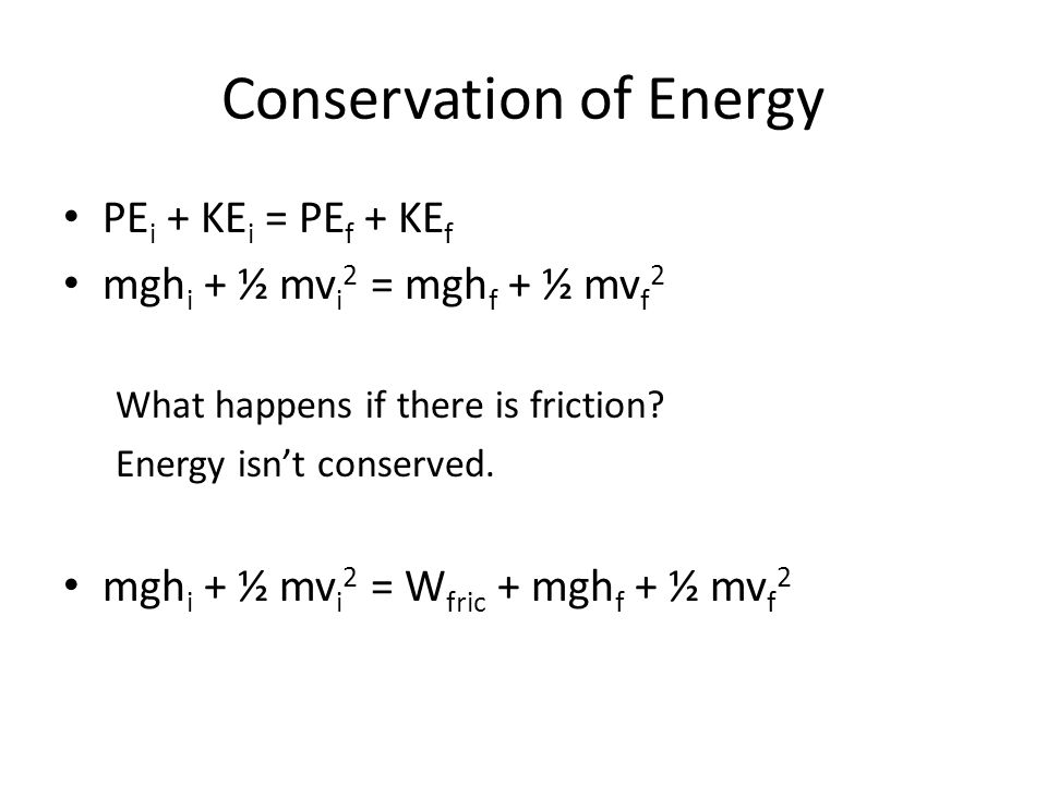 Work And Energy Potential Energy Pe G Mgh Kinetic Energy Ke Mv 2 Work W Fd Ppt Download