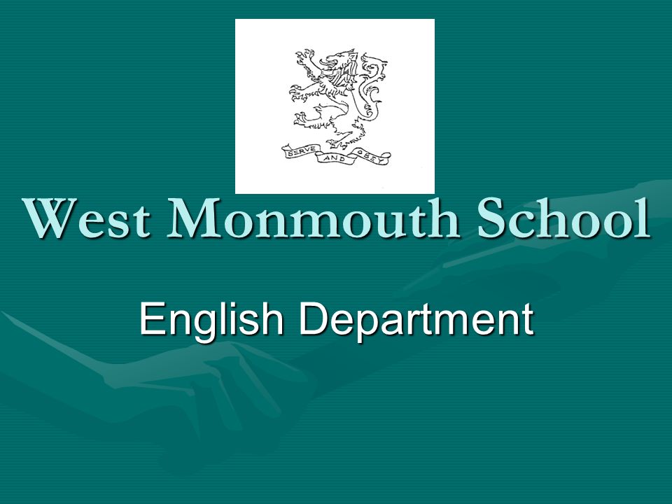 West Monmouth School English Department