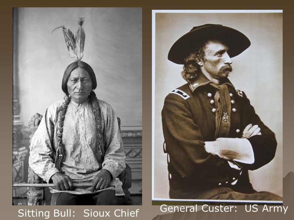 Sitting Bull: Sioux Chief General Custer: US Army