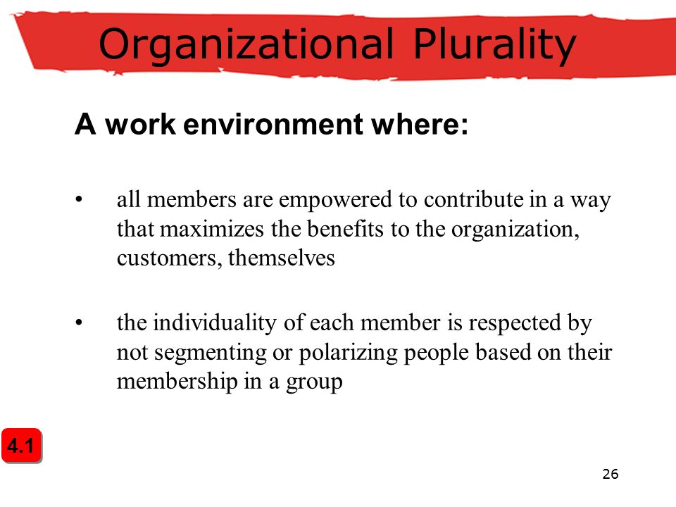 organizational plurality