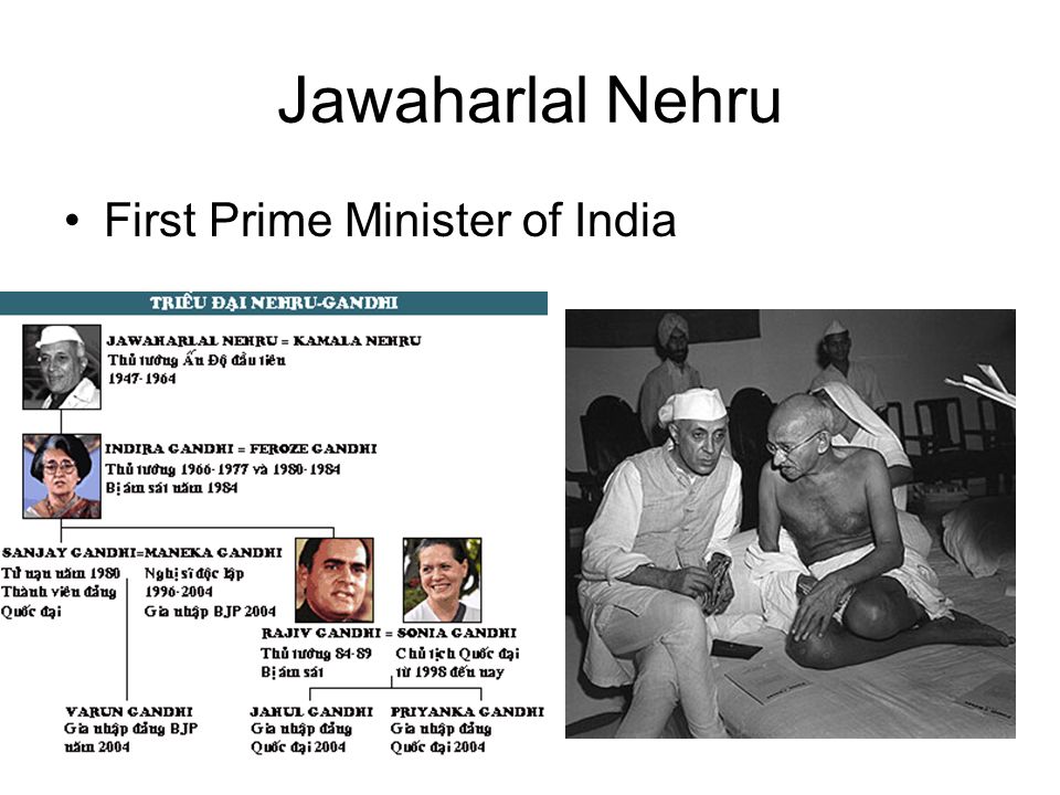 Jawaharlal Nehru First Prime Minister of India