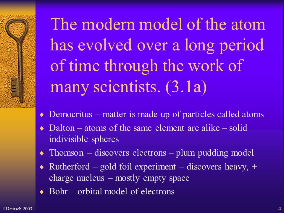 3 I. Atomic Concepts