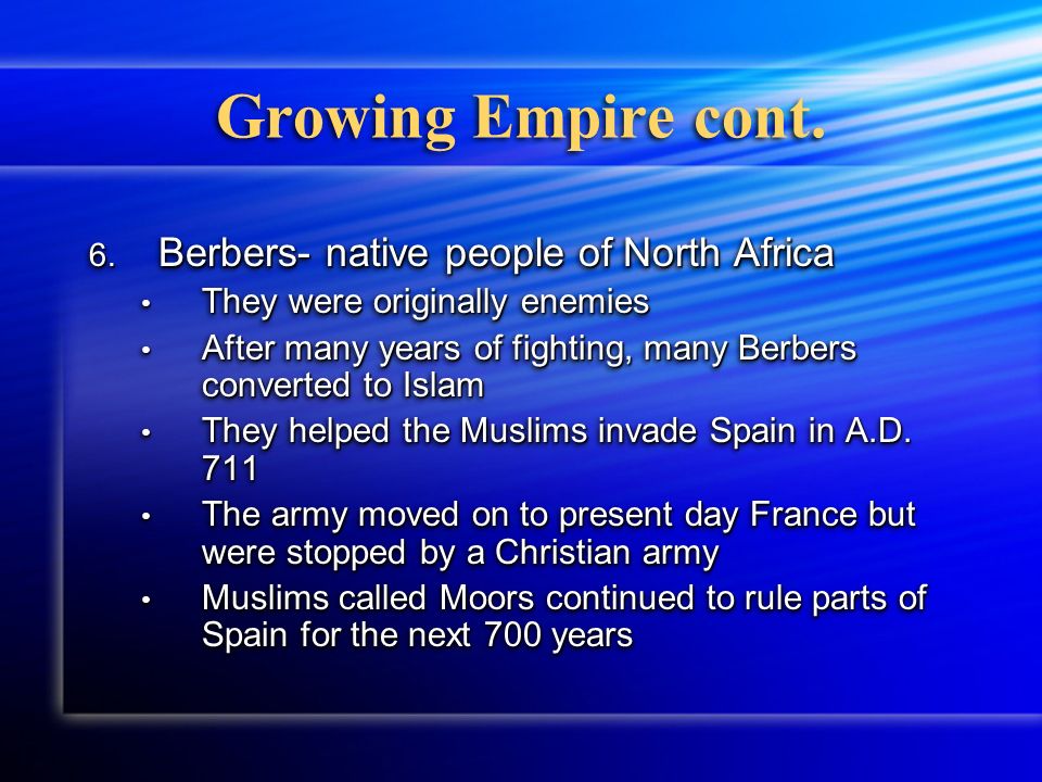 Growing Empire cont. 6.