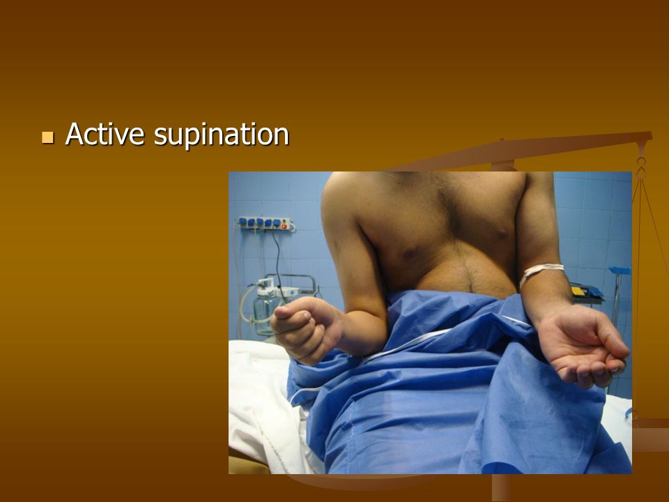 Active supination Active supination
