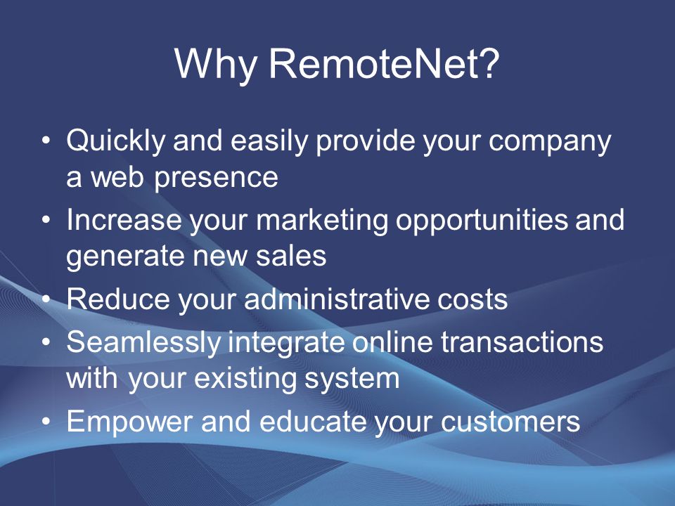 Why RemoteNet.