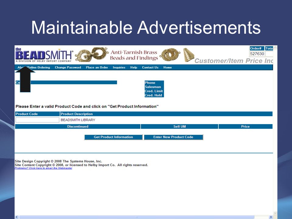 Maintainable Advertisements