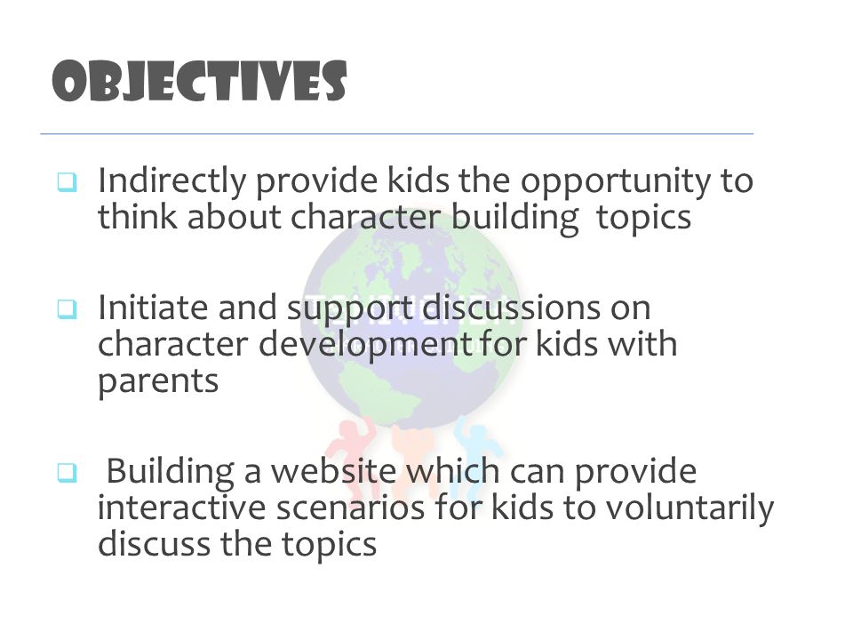 character building topics