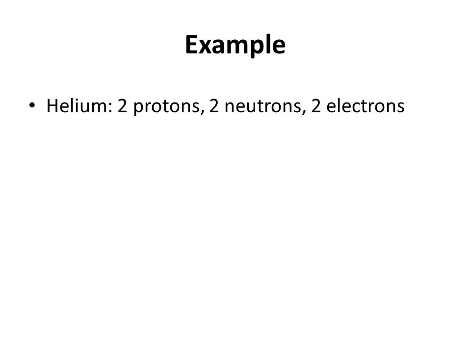 Example Argon: 18 protons, 22 neutrons, 18 electrons