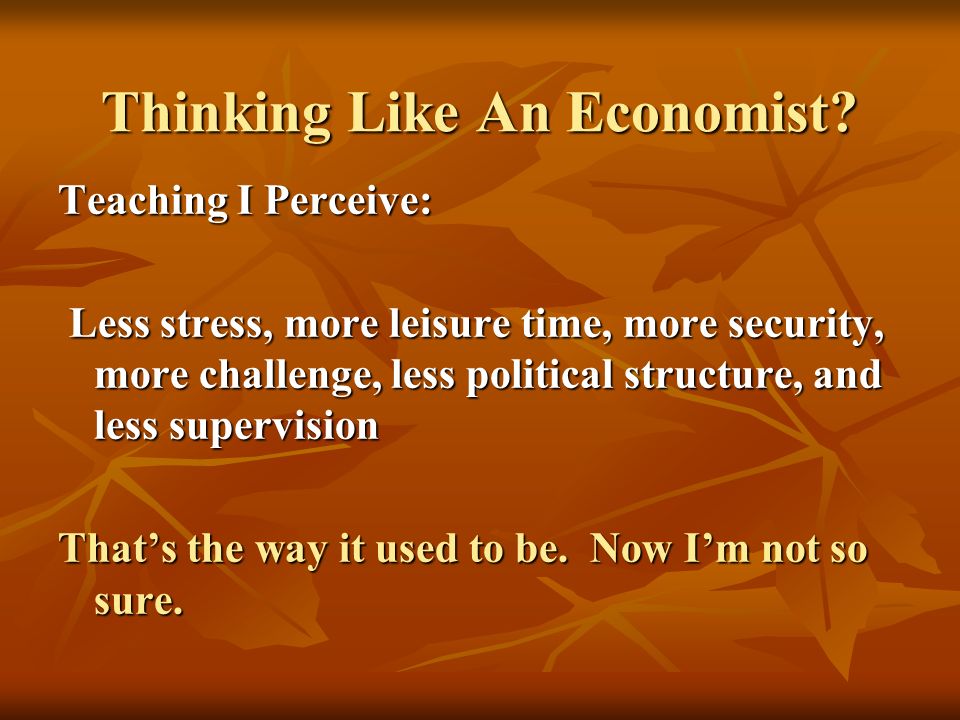 Thinking Like An Economist.