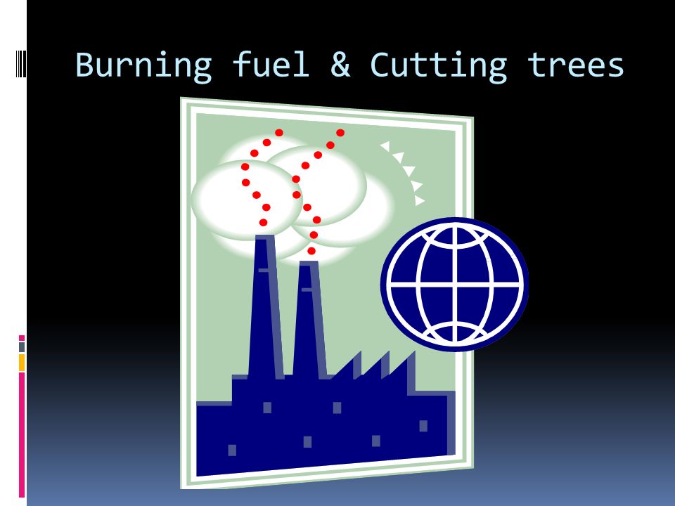 Burning fuel & Cutting trees