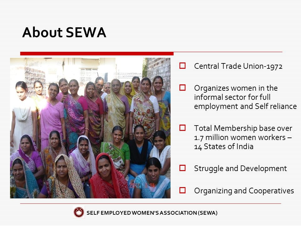 self employed womens association sewa