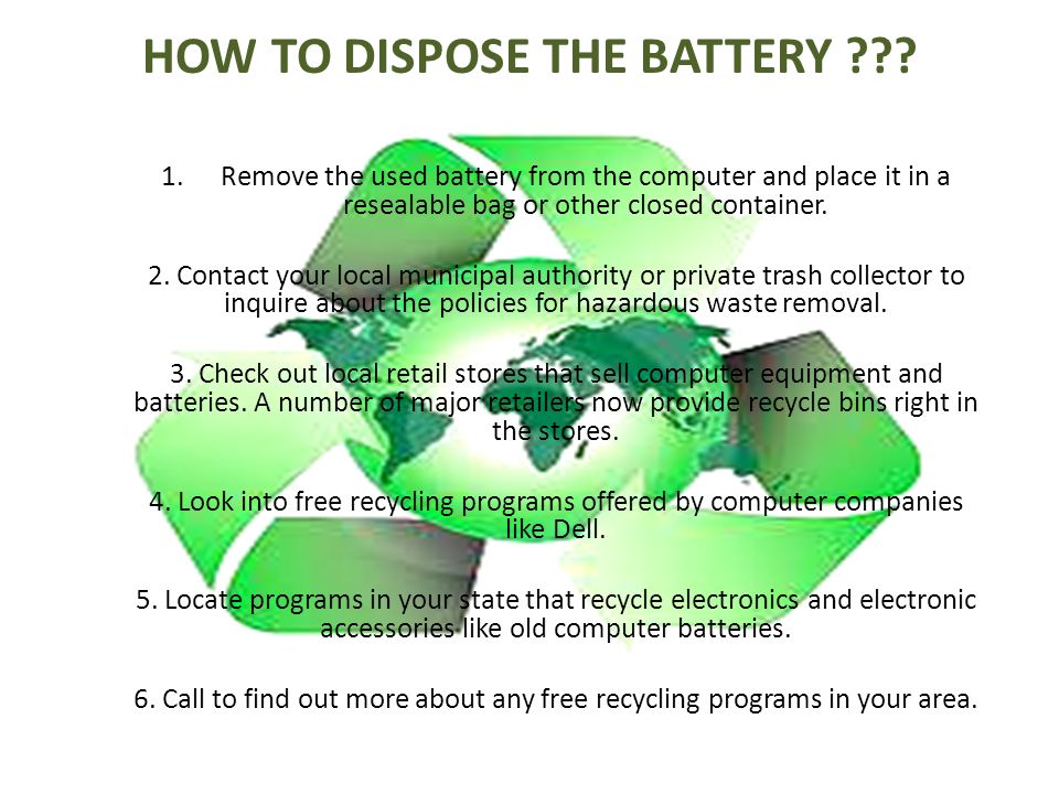 How To Dispose Of Batteries >> How To Dispose The Battery 1 Remove The Used Battery From The How To Dispose Of Batteries >> How To Dispose The Battery 1 Remove The Used Battery From The
