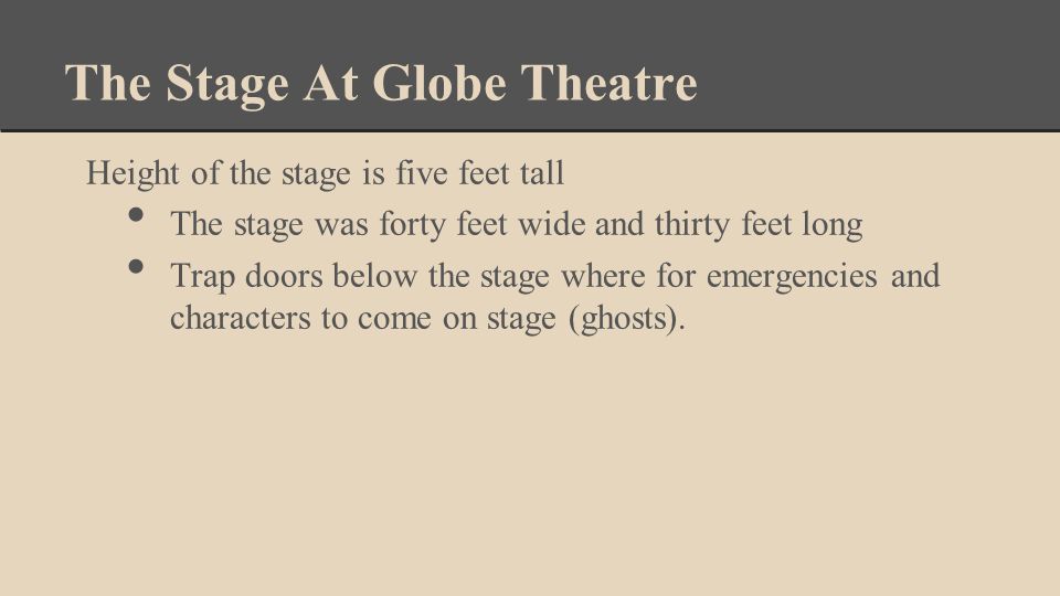 Globe Theatre And Theatre Conventions Julia Zirkelbach And Jordan