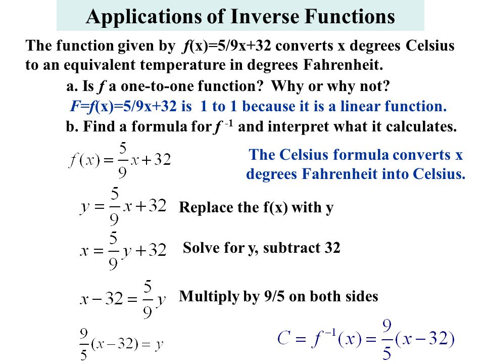 Section 1.8 Inverse Functions. The function f is a set of ordered pairs,  (x,y), then the changes produced by f can be “undone” by reversing  components. - ppt download