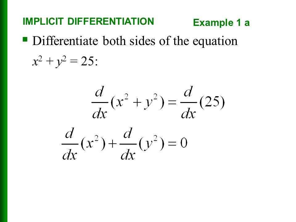 The Functions That We Have Met So Far Can Be Described By Expressing One Variable Explicitly In Terms Of Another Variable For Example Or Y X Sin Ppt Download