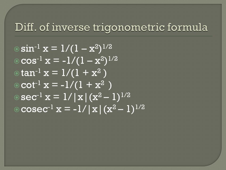 Content What Is Derivation Derivation Of Trigonometry Function Derivation S Rules Ppt Download