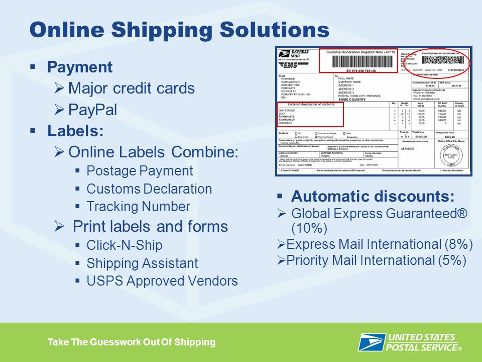 Take The Guesswork Out Of Shipping Package Services The Usps Advantage Take The Guesswork Out Of Shipping Ppt Download Take The Guesswork Out Of Shipping Package Services The Usps Advantage Take The Guesswork Out Of Shipping Ppt Download