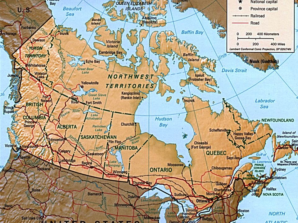 Граница между россией и канадой