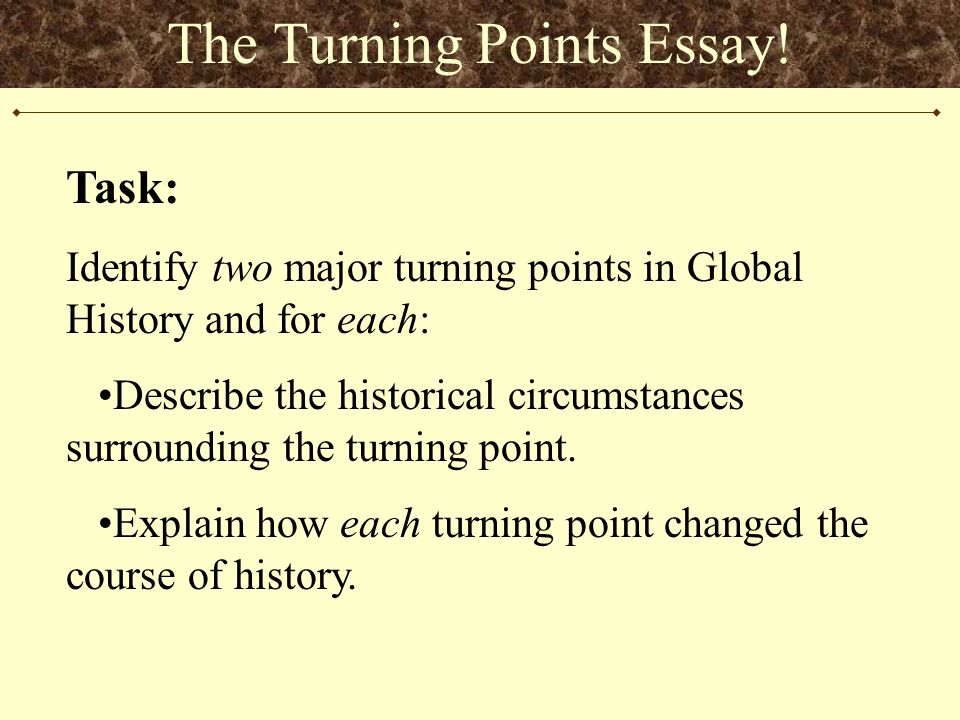 turning points in global history