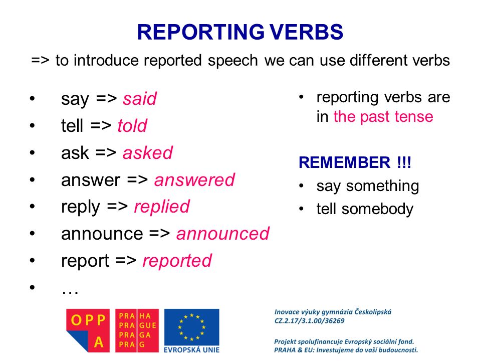 Reported Speech Neprima Rec What Do We Need Reported Speech For To Retell What Somebody Said Asked Advised Ordered So That We Could Pass Ppt Download Reported Speech Neprima Rec What Do We Need Reported Speech For To Retell What Somebody Said Asked Advised Ordered So That We Could Pass Ppt Download