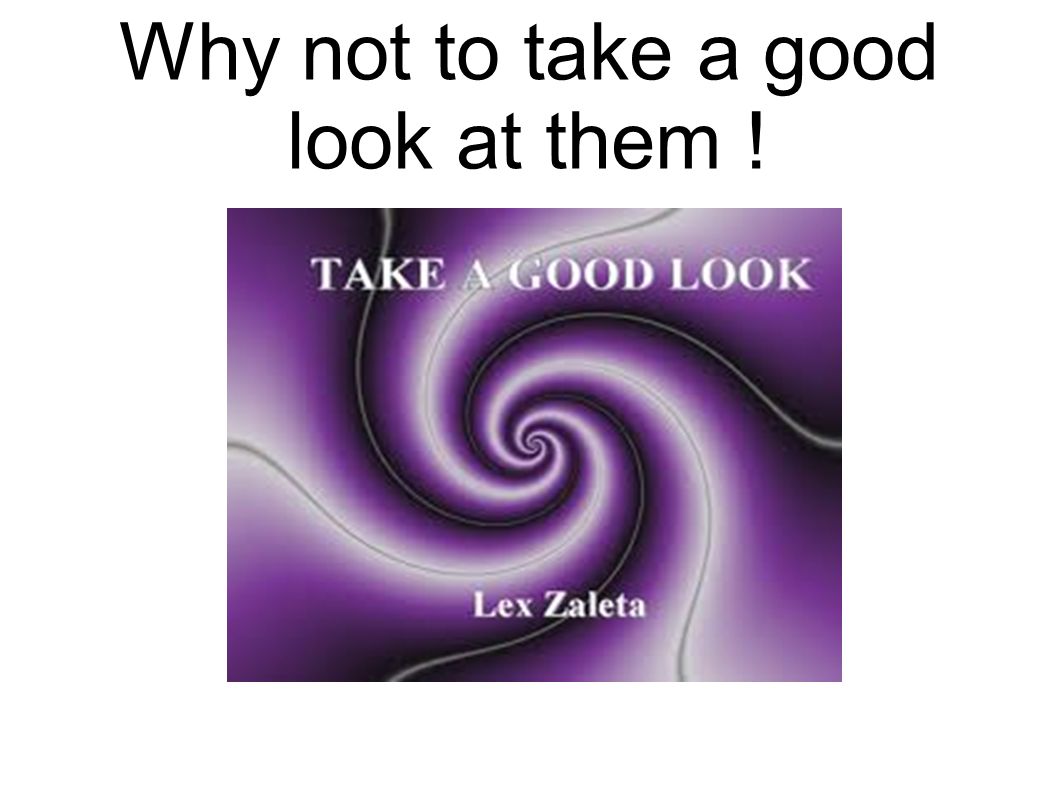 Why not to take a good look at them !