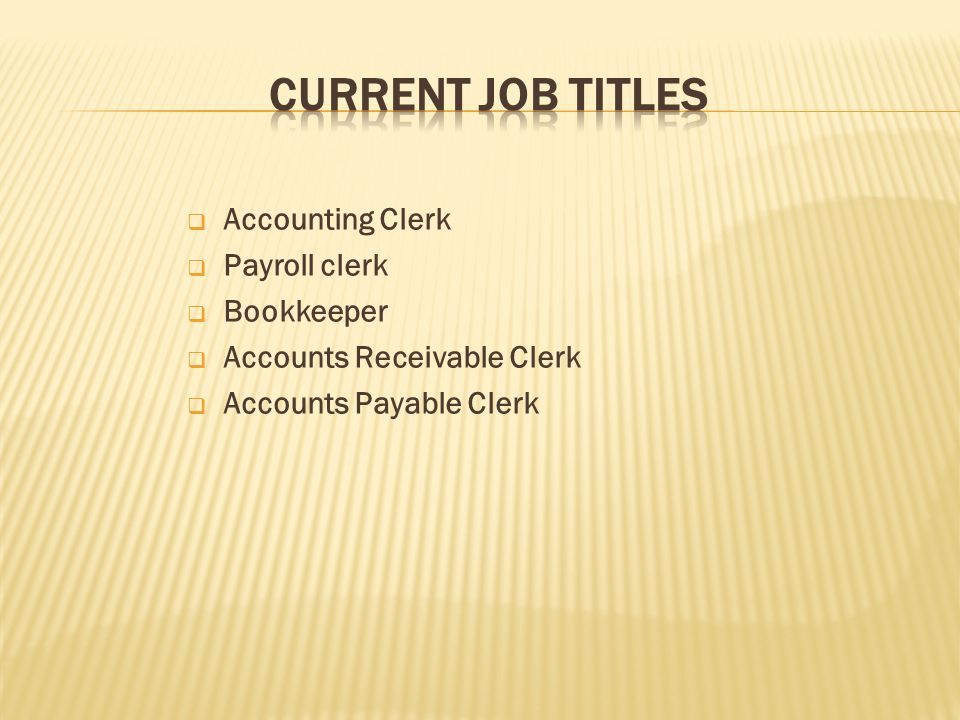 worksheet 1 accounting clerk payroll clerk bookkeeper