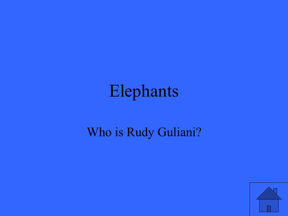Who is Rudy Guliani