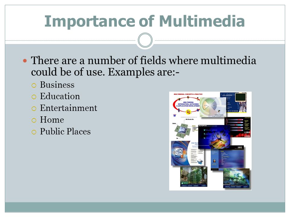 what is the importance of multimedia