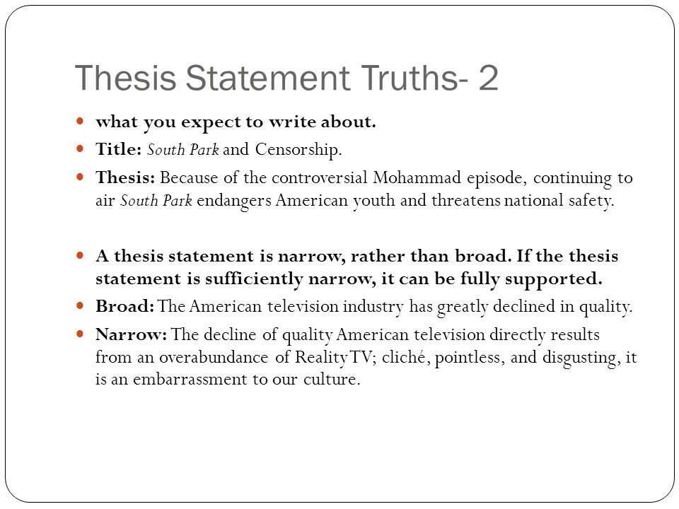 censorship thesis