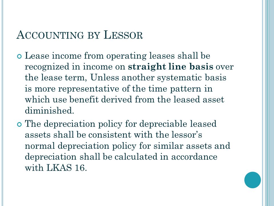 O RIENTATION Objective Scope Definition Classification of Leases Finance  Lease Operating Lease Finance Leases and Operating Leases Calculations  Sale. - ppt download