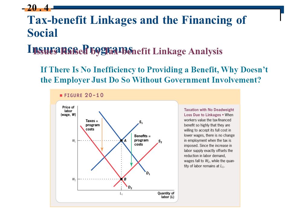Tax-benefit Linkages and the Financing of Social Insurance Programs 20.